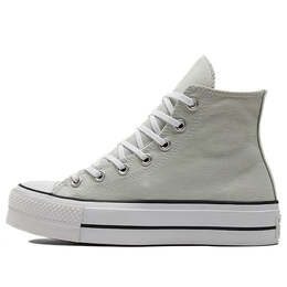 Кроссовки chuck taylor all star lift platform high 'light silver' Converse, серый 572720c | grey/green