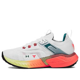 Кроссовки project rock 5 'white after burn' Under Armour, белый 3025436-102 | white