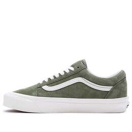 Кроссовки vault old skool vr3 lx 'pig suede forest night' Vans, зеленый vn0009qfzbf | olive green / white