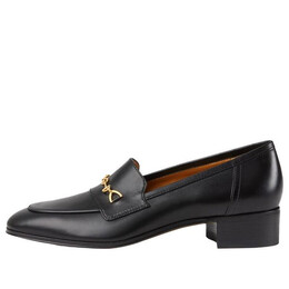 Кроссовки interlocking g horsebit loafer 'black leather' Gucci, черный 658268-1w600-1000 | black