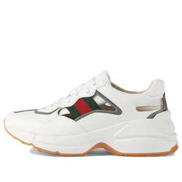 Кроссовки rhyton sneakers 'white' Gucci, белый 660061-2sh60-9161 | white/grey/green/red