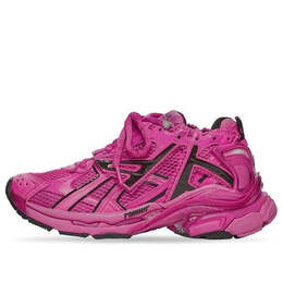 Кроссовки runner sneakers 'fuchsia mesh and nylon' Balenciaga, розовый 677402w3rb25510 | pink/black