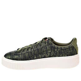 Кроссовки basket platform vr 'green white' Puma, зеленый 364092-01 | green/white