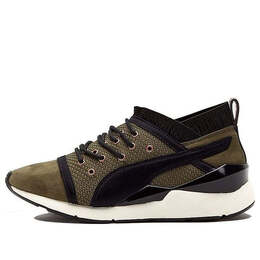 Кроссовки pearl velvet rope 'green' Puma, зеленый 364154-01 | green/black