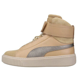 Кроссовки basket platform mid premium 'tan' Puma, бежевый 364952-01 | tan/grey