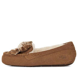 Кроссовки leisure fluff bow mini loafers 'tan velvet black' Ugg, бежевый 1138650 | tan/ velvet/ black