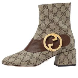 Кроссовки blondie gg-supreme boots 'brown' Gucci, бежевый 701706-9i650-9769 | beige