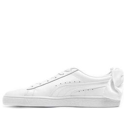 Кроссовки basket bow triple white leather Puma, белый 367319-01 | white