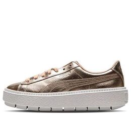 Кроссовки basket platform trace luxe 'dusty coral' Puma, золотой 367852-01 | gold