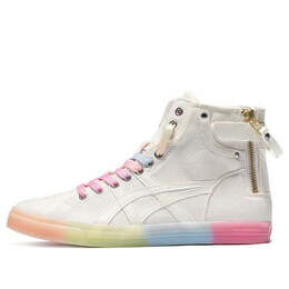Кроссовки double clutch milk white retro casual high board shoe 'white pink' Asics, белый 1202a079-101 | white/pink