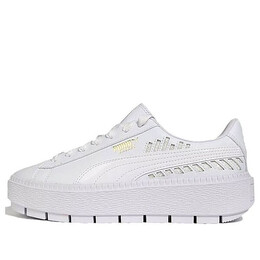 Кроссовки platform trace metallic c sneakers white Puma, белый 369170-02 | white