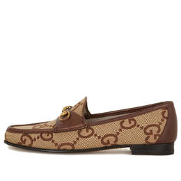 Кроссовки 1953 loafer with horsebit 'camel ebony' Gucci, коричневый 727581-fabb5-2559 | brown/camel/ebony