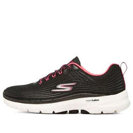 Кроссовки go walk 6 'stunning glow - black hot pink' Skechers, черный 124554-bkhp | black/hot pink