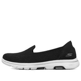 Кроссовки go walk 5 loafers black Skechers, черный 124001-bkw | black / white