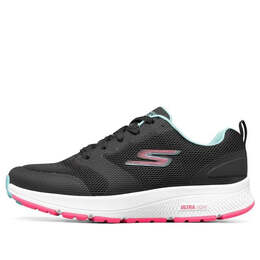 Кроссовки go run consistent 'black white pink' Skechers, черный 128076-bkmt | black/white/pink