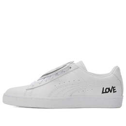 Кроссовки basket badge hndwrttn 'white' Puma, белый 370190-01 | white