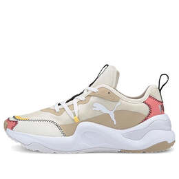 Кроссовки rise extravaganza low-top brown/pink Puma, хаки 373446-01 | khaki/brown/pink/white