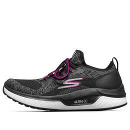 Кроссовки go run steady sports shoes black/white/purple Skechers, черный 16025-bkhp | blackwhitepurple