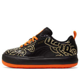 Кроссовки pronounce x suede mayu 'black orange' Puma, черный 381262-01 | black/orange
