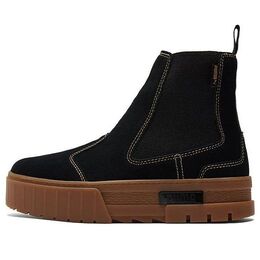 Кроссовки mayze chelsea suede 'black gum' Puma, черный 382829-03 | black/brown