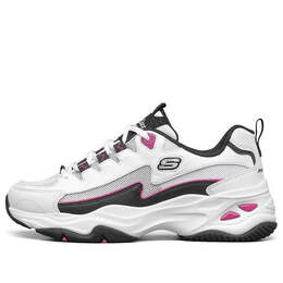 Кроссовки d'lites 4.0 low running shoes gs white/black/pink Skechers, белый 896024-wbk | white/black/pink
