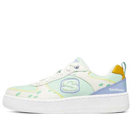 Кроссовки sport court 92 'white green' Skechers, белый 896112-wmnt | white/green/blue