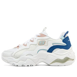 Кроссовки dlites 3-high alert shoes 'white blue' Skechers, белый 896254-wblp | white/blue