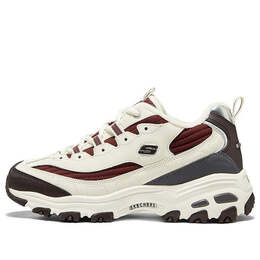 Кроссовки d'lites zip along shoes 'white burgundy grey' Skechers, белый 896269-ntmt | white/burgundy/grey