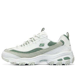 Кроссовки dlites 1.0 'white light green' Skechers, белый 896276-wmnt | white/green