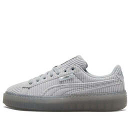Кроссовки basket platform strap 'grey' Puma, серый 384232-02 | grey