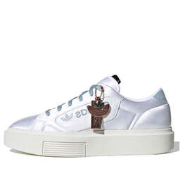Кроссовки sleek super 'cloud white silver'' Adidas, белый eg6770 | white