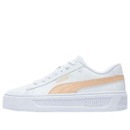 Кроссовки smash platform v3 'white/beige' Puma, белый 390758-03 | white/orange