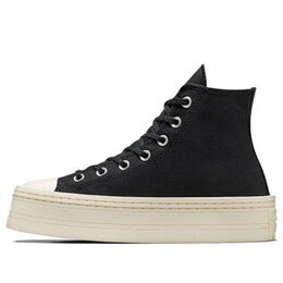 Кроссовки chuck taylor all star modern lift platform canvas 'black egret' Converse, черный a06141c | black/black/egret