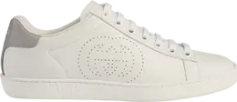 Кроссовки Gucci Wmns Ace Interlocking G - White Grey, белый 598527 ayo70 9094 | interlocking g - white grey