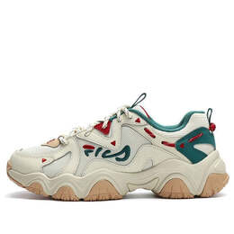 Кроссовки fluid 4 sneakers 'cream green red' Fila, белый f12w312101fcc | cream white / green/red
