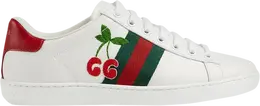 Кроссовки Gucci Wmns Ace GG Cherry, белый 653135 1xg60 9065 | cherry