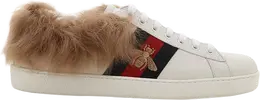 Кроссовки Gucci Wmns Ace Wool Embroidered Bee, белый 496093 0fi50 9096 | bee