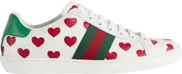 Кроссовки Gucci Wmns Ace Hearts, белый 676959 1xg60 9062 | hearts