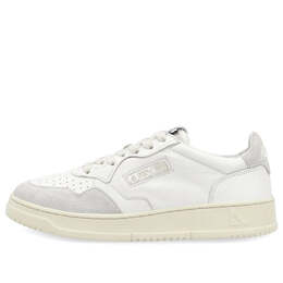 Кроссовки open low leather suede 'white' Autry, белый aolw-ce10 | white
