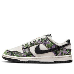 Кроссовки dunk low next nature 'floral tapestry' Nike, мультиколор fn7105-030 | phantom/black-light magenta-pink foam-chlorophyll-pale vanilla