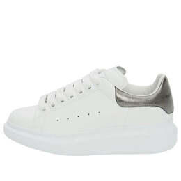 Кроссовки oversized sneaker 'bleach white silver' Alexander McQueen, белый 553770whfbu9042 | bleach white/metallic silver