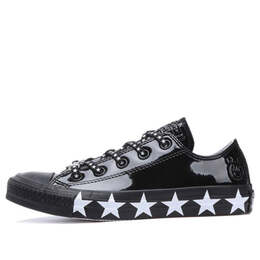 Кроссовки miley cyrus x chuck taylor all star low patent 'stars' Converse, черный 563720c | black