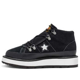 Кроссовки fleece lined boot one star thick sole black white Converse, черный 566163c | black/white