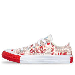 Кроссовки love fearlessly chuck taylor all star low top red Converse, красный 567311c | red