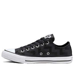 Кроссовки chuck taylor all star low top canvas 'black white' Converse, черный 565437c | black/white