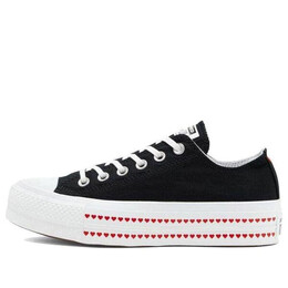 Кроссовки chuck taylor all star lift low 'love fearlessly' Converse, черный 567158c | black/white/red