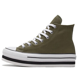 Кроссовки chuck taylor all star platform laye Converse, зеленый 569724c | green