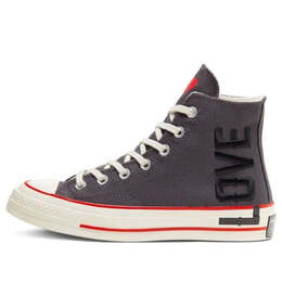 Кроссовки chuck 70 high 'love fearlessly' Converse, серый 567153c | grey/pink