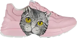 Кроссовки Gucci Wmns Rhyton Mystic Cat - Light Pink, розовый 583337 drw00 5823 | mystic cat - light pink
