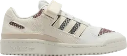 Кроссовки Adidas Wmns Forum Low замшевые с принтом, кремовый gx2174 | cream
